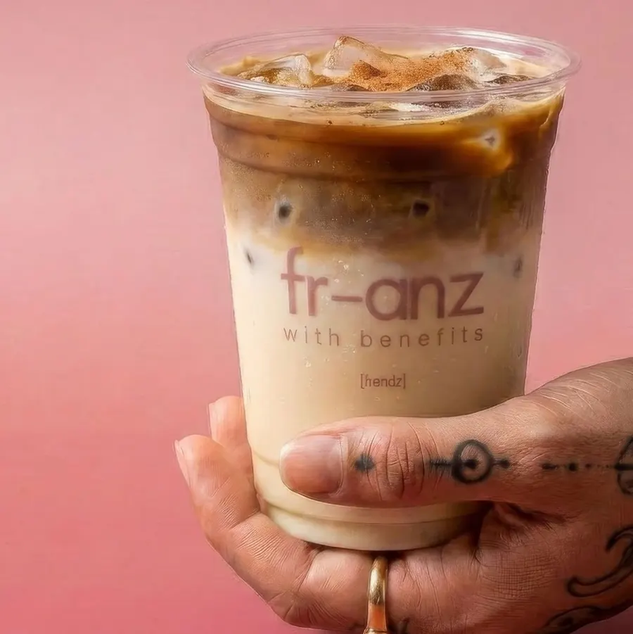 Spanish latte in a fr-anz cup