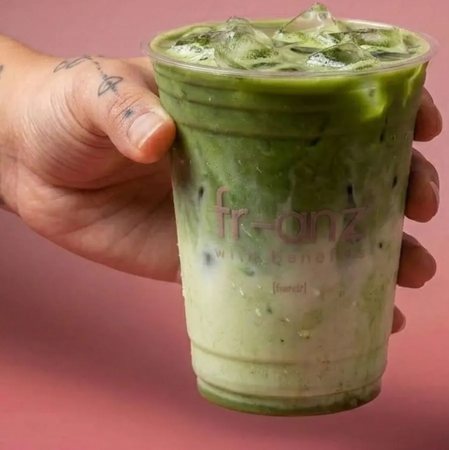 Iced matcha latte